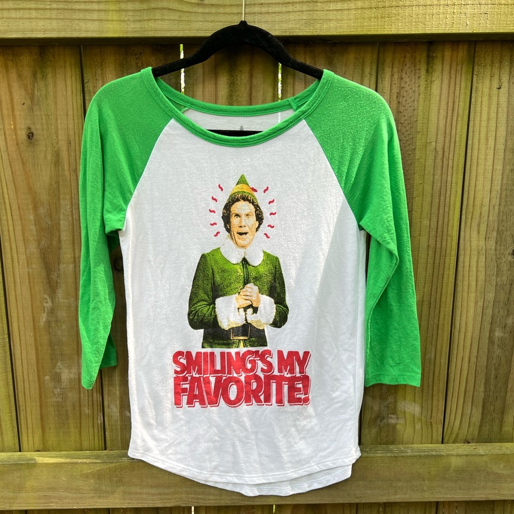 ELF Smiling’s My Favorite Baseball T Shirt size XS